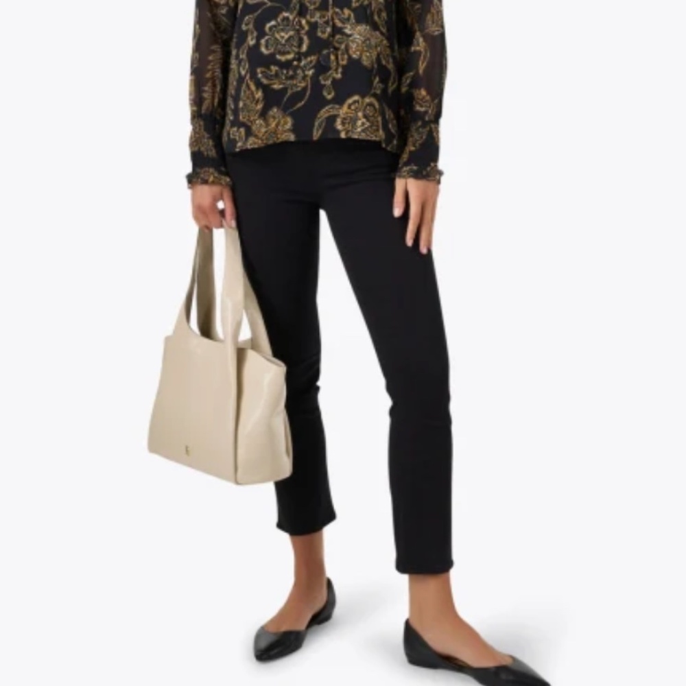 Frame Denim Le High Straight in Film Noir